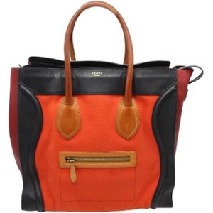 Celine Vintage, Dames, Pre-owned, Veelkleurig, Maat: ONE Size Leer,