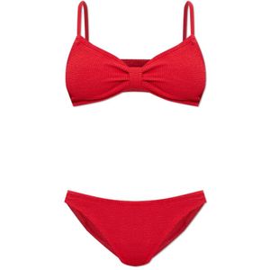 Hunza G, Dames, Badkleding, Rood, Maat: ONE Size Tweed,