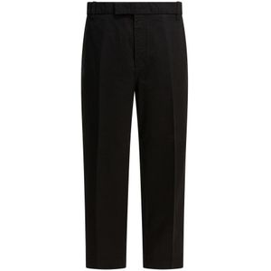 Thom Browne, Heren, Broeken, Zwart, Maat: S