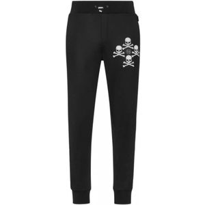 Philipp Plein, Heren, Broeken, Zwart, Maat: M