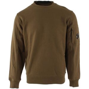 C.p. Company, Heren, Sweatshirts & Hoodies, Bruin, Maat: L Katoen,