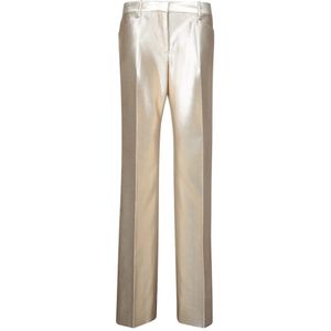 Tom Ford - Metallic Broek - Geel - Lurex - Lage Taille