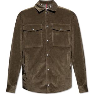 Moncler, Heren, Jassen, Groen, Maat: L Katoen,