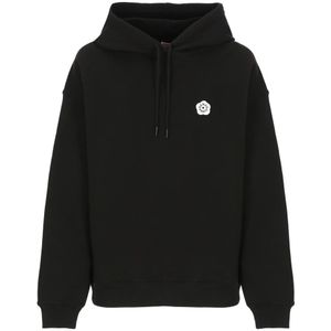 Kenzo, Dames, Sweatshirts & Hoodies, Zwart, Maat: M Katoen,