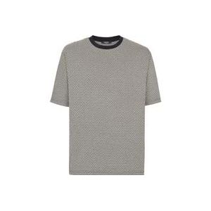 Balmain Mini monogrammed jacquard T-shirt , Black , Heren , Maat: L