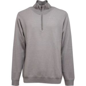 Paolo Pecora, Heren, Sweatshirts & Hoodies, Grijs, Maat: S Katoen,