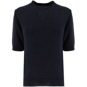 Fabiana Filippi, Dames, Truien, Blauw, Maat: XS Katoen,