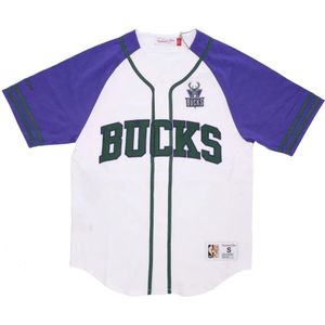 Mitchell & Ness, Heren, Tops, Wit, Maat: L Jersey,