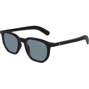 Montblanc - Mb 0352S - Zonnebril - Zwart - Acetaat - Geschikt voor Multifocale Lenzen