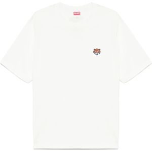 Kenzo, Heren, Tops, Wit, Maat: L Katoen,