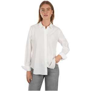 Windsor, Dames, Blouses & Shirts, Wit, Maat: XL Katoen,