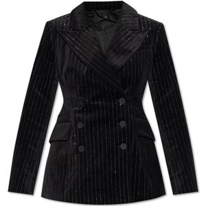 AllSaints, Dames, Jassen, Zwart, Maat: S Leer,