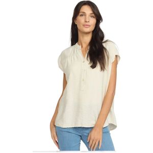 2-Biz, Dames, Blouses & Shirts, Beige, Maat: XL Viscose,