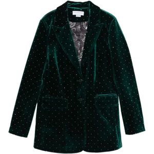 Never Fully Dressed, Dames, Jassen, Groen, Maat: 2XS Velours,