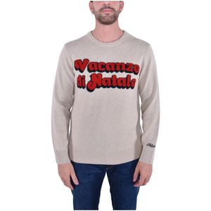 MC2 Saint Barth, Heren, Truien, Grijs, Maat: L Wol,