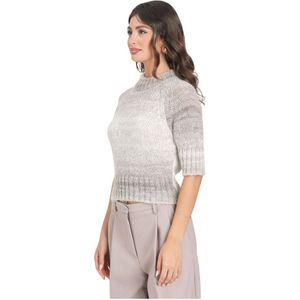 Simona Corsellini, Dames, Truien, Beige, Maat: L