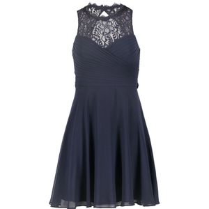 vera mont, Dames, Jurken, Blauw, Maat: XS Chiffon,