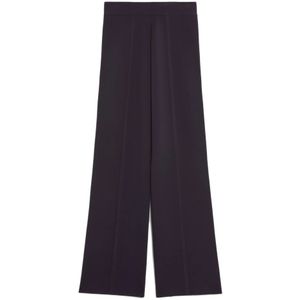 Max Mara, Dames, Broeken, Blauw, Maat: M Viscose,