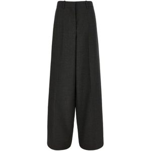 Givenchy, Dames, Broeken, Grijs, Maat: M Wol,