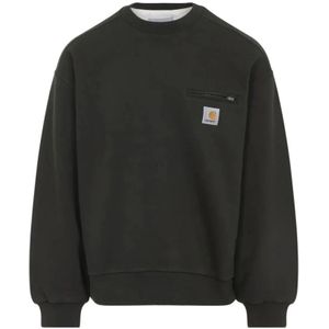 Carhartt Wip, Heren, Sweatshirts & Hoodies, Grijs, Maat: XL Katoen,