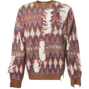 Laneus, Heren, Truien, Bruin, Maat: M Wol,