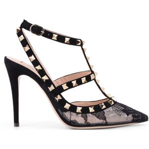 Valentino Garavani, Dames, Schoenen, Zwart, Maat: 38 EU Leer,