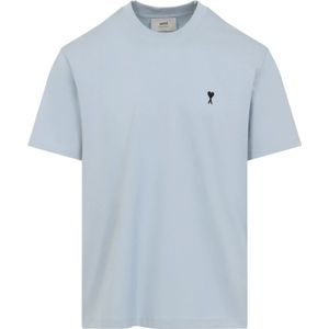 Ami Paris, Heren, Tops, Blauw, Maat: 2XL Katoen,