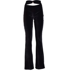 Philipp Plein, Dames, Broeken, Zwart, Maat: M Poliester,