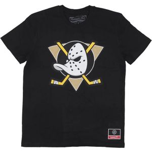 Mitchell & Ness, Heren, Tops, Zwart, Maat: L Katoen,