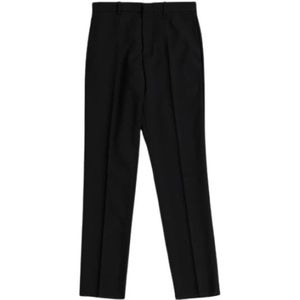 Jil Sander, Heren, Broeken, Zwart, Maat: L Wol,