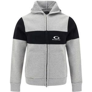 Balenciaga - Logo ZipUp Hoodie - Grijs - Sweater