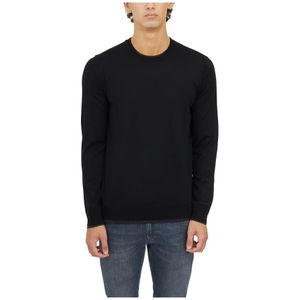 Paolo Pecora, Heren, Truien, Zwart, Maat: M Wol,