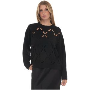 Liu Jo, Dames, Truien, Zwart, Maat: XS Wol,