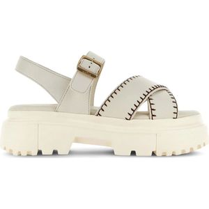 Hogan Flat Sandalen , Beige , Dames , Maat: 37 EU