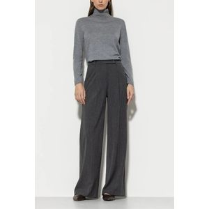 Luisa Cerano, Dames, Broeken, Grijs, Maat: L Leer,