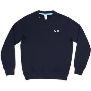 Sun68, Heren, Truien, Blauw, Maat: 2XL Katoen,