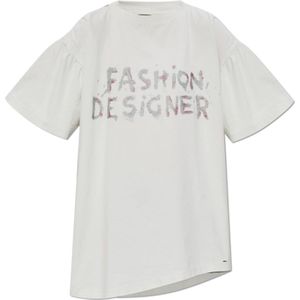 Balenciaga, Dames, Tops, Grijs, Maat: S Katoen,