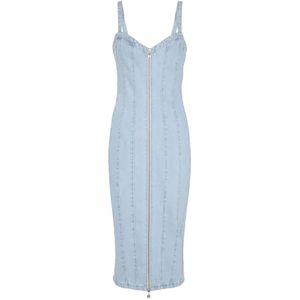 Rotate Birger Christensen, Dames, Jurken, Blauw, Maat: XS Denim,