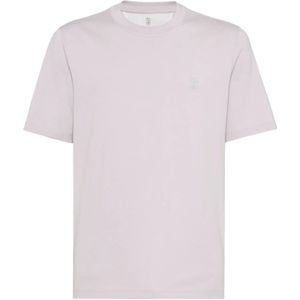 Brunello Cucinelli, Heren, Tops, Paars, Maat: 2XL