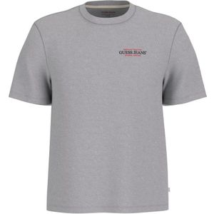 Guess, Heren, Tops, Grijs, Maat: S Katoen,