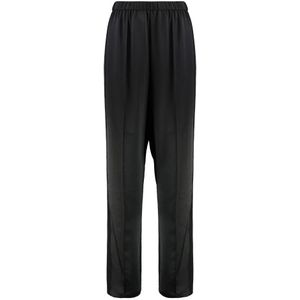 Vince, Dames, Broeken, Zwart, Maat: L Satijn,