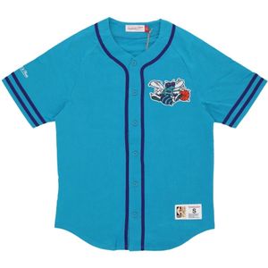 Mitchell & Ness, Heren, Sport, Blauw, Maat: L Katoen,
