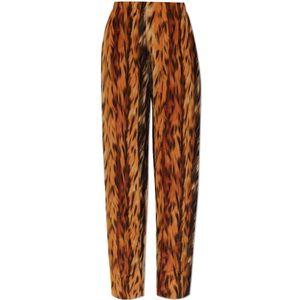 Balenciaga, Dames, Broeken, Oranje, Maat: S Zijde,