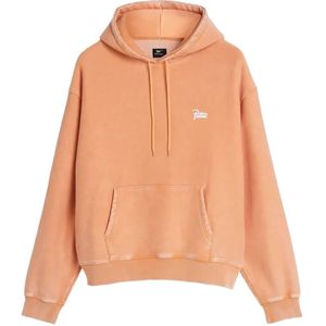 Patta, Heren, Sweatshirts & Hoodies, Oranje, Maat: S Katoen,
