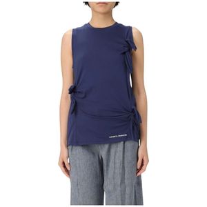 Elisabetta Franchi, Dames, Tops, Blauw, Maat: M