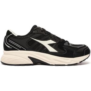 Diadora, Heren, Schoenen, Zwart, Maat: 41 1/2 EU Leer,
