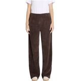 Flared corduroy broek met paspelzakken aan de achterkant, model 'CHIARA'