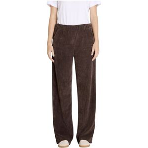 Flared corduroy broek met paspelzakken aan de achterkant, model 'CHIARA'