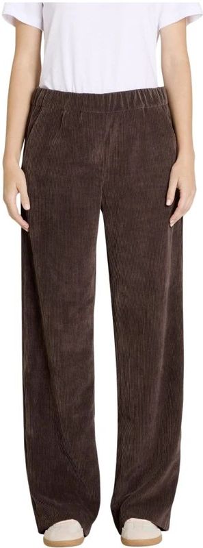 Flared corduroy broek met paspelzakken aan de achterkant, model 'CHIARA'