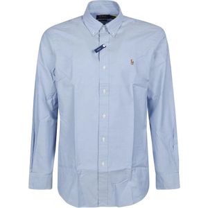 Polo Ralph Lauren, Heren, Overhemden, Blauw, Maat: L